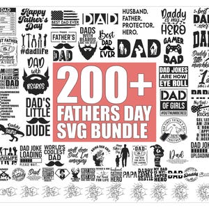 Pacchetto di 200 SVG per la festa del papà, SVG Padre, Citazioni del padre SVG, Miglior papà SVG, Papà SVG, Nonno SVG, Pacchetto di SVG Famiglia, Padre SVG, Papà SVG
