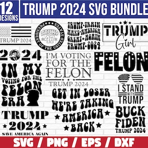 Trump 2024 Svg Bundle, Trump 2024 Clipart, Trump Cricut, USA Flag Svg, Mean Tweets Svg, Election 2024, Donald Trump Svg, Trump Flag Svg