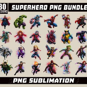 Superhero PNG Bundle, Character Png Pack, Heroes Png Set, Best-Selling Superhero Clipart Set, Comics PNG Bundle, Superhero Comics PNG