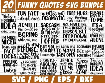 Funny Quotes Svg Bundle, Sarcasm Svg Bundle, Sarcastic Sayings Svg, Sarcastic Quotes Svg, Mom Life Svg, Sassy Svg, Sarcasm Svg bundle