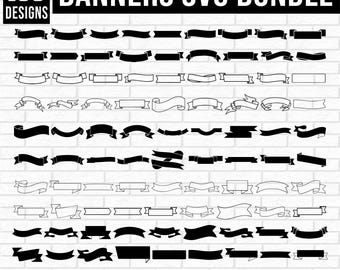 Puede incluir: Un conjunto de 100 diseños de banners SVG en blanco y negro. Los banners son de varias formas y tamaños, incluyendo curvos, rectos y angulados. El texto "100 DESIGNS" está en la parte superior de la imagen. El texto "SVG / PNG / EPS / DXF" está en la parte inferior de la imagen.
