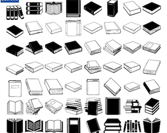 Book Svg Bundle, Book lover Svg, Book Svg Cut Files, Books Silhouette, Stack of books Svg, BOOKS SVG, BOOKS Svg cut files for Cricut