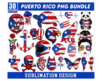 Puerto Rico Bundle Png, Puerto Rico Png, Puerto Rico Frog, Taino png, Garita png, Puerto Flag png, Coqui png, Patriotic Puerto Rican png