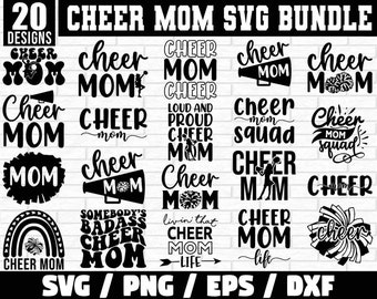 Cheer Mom Svg Bundle, Cheer Mom Svg, Cheer Life Svg, Cheerleader Svg, Cheer Coach Svg, Cheer Coach Shirt, Cheerleading Svg, Football Mom Svg
