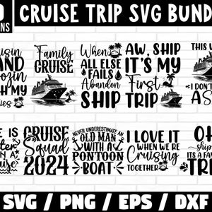 Cruise trip Svg Bundle, Cruise Ship Svg, Family Cruise Vacation Svg, Cruise Squad Svg, Friends Cruise Svg, Cruise Shirts Svg, Vacation Svg