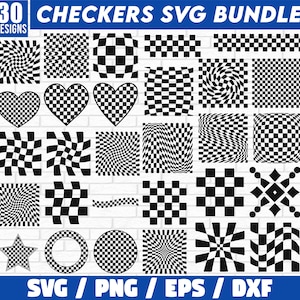 Checkers Svg Bundle, Black And White Checkered Seamless Checkered Pattern, grunge checkers svg, retro checkers svg, Checkerboard SVG