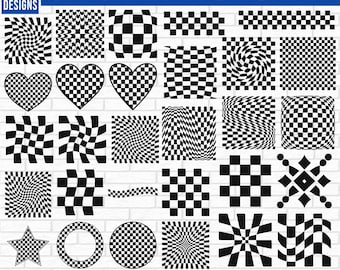 Checkers Svg Bundle, Black And White Checkered Seamless Checkered Pattern, grunge checkers svg, retro checkers svg, Checkerboard SVG