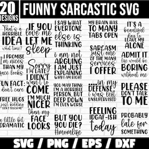 Sarcastic Svg Bundle, Sarcasm SVG bundle, Funny Quotes Svg ,Sarcastic Svg Bundle, Sarcastic Sayings Svg Bundle, Sarcastic Svg, Dxf Eps Png