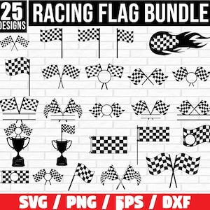 Race Flag SVG Bundle, Race Flag PNG Bundle, Race Flag Clipart, Race Flag SVG Cut Files for Cricut, Flag Svg, Racing Flag Svg
