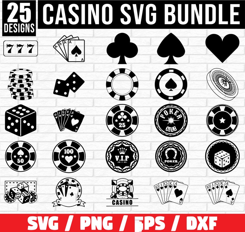 Casino Bundle Svg, Casino Svg, Playing Cards Svg,royal Flush Svg,poker