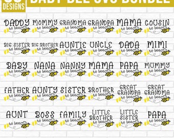 Baby Bee SVG Bundle, ciąża svg, ciąża svg, przyszła mama svg, ujawnienie płci svg, Bee Clipart, Honey Bee Svg, Honey Svg