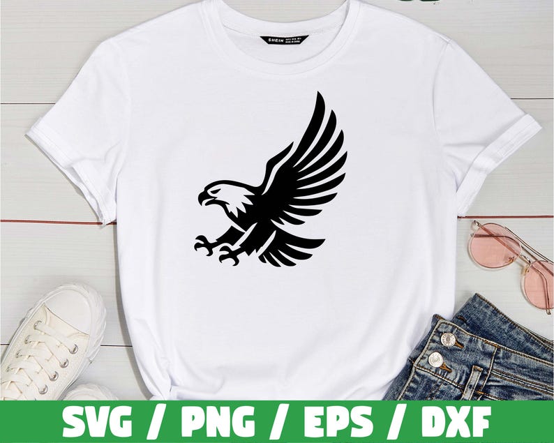 Flying Eagle Svg Bundle, Bird of Prey Designs, Tattoo Style Eagle ...