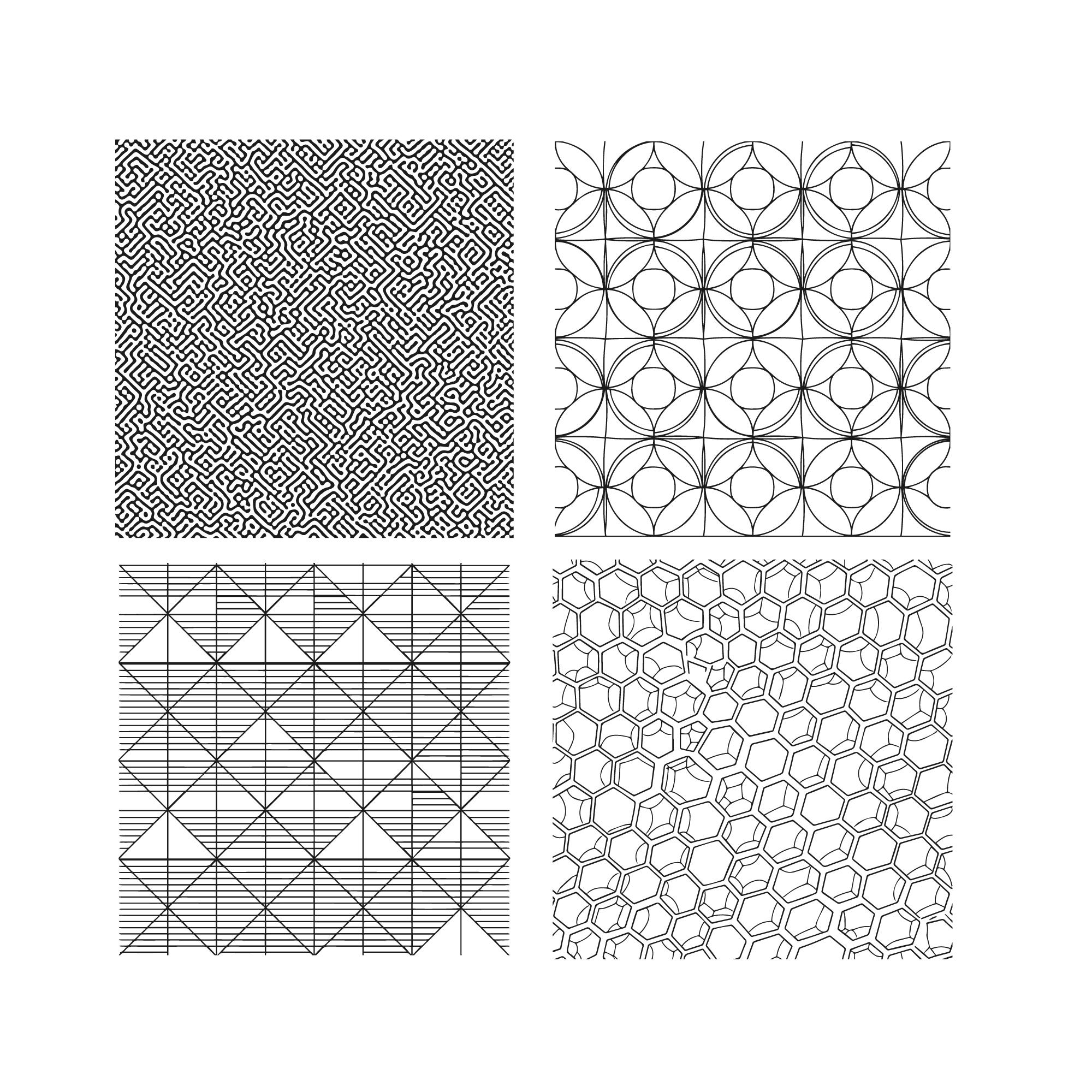 Geometric Seamless Pattern SVG Bundle, Geometric Patterns SVG, Seamless ...