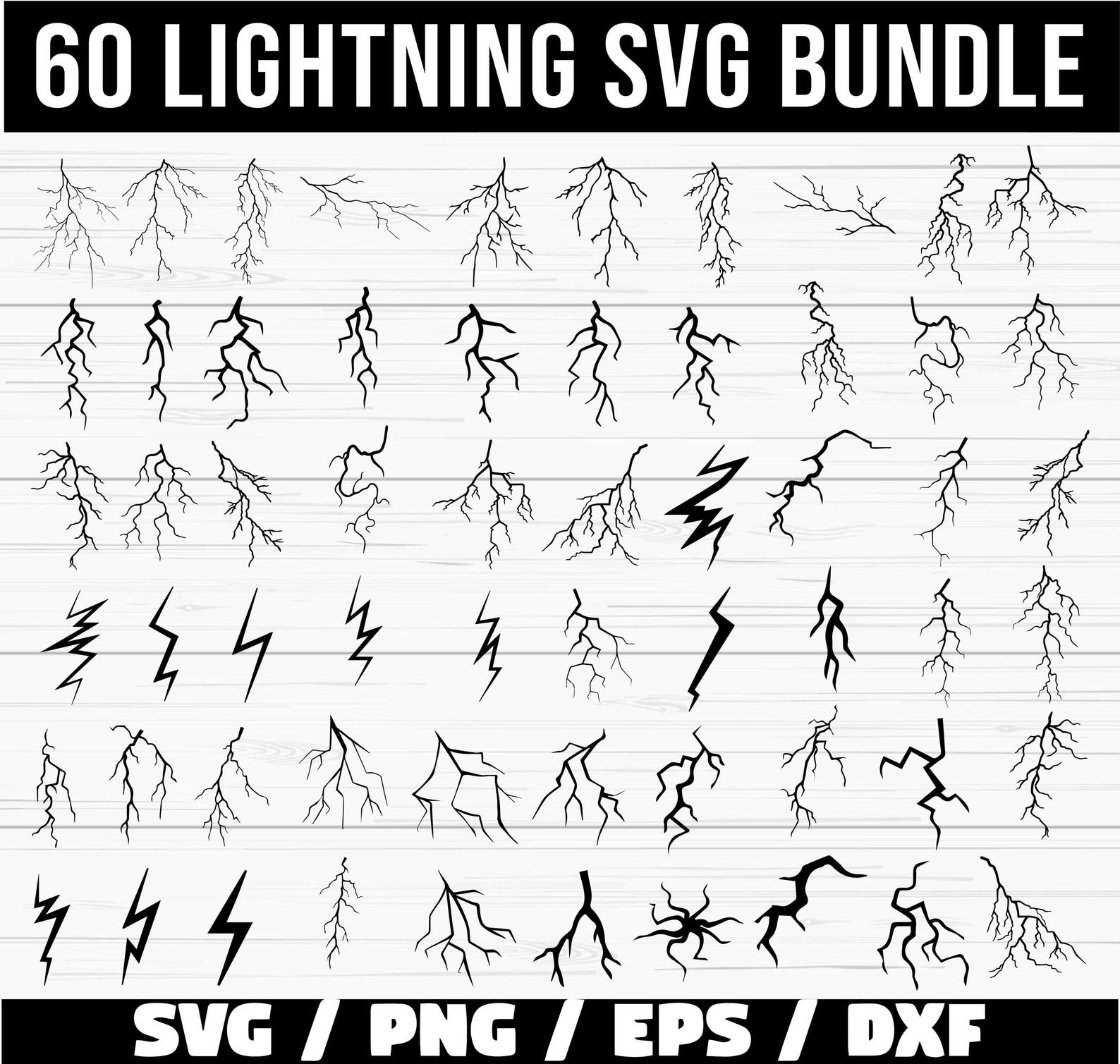 Lightning Bolt Svg, Lightning Strikes, Lightning Vector, Lightning ...