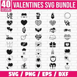 Valentine&#39;s Day Icon Bundle svg, Love Line Icons, Wedding timeline icons svg bundle, Wedding doodle bundle