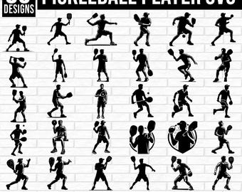 Pickleball SVG Bundle, Pickleball Clipart, Pickleball PNG, Pickleball Cricut, Pickle Ball SVG, dinking, smashing, womens pickleball svg
