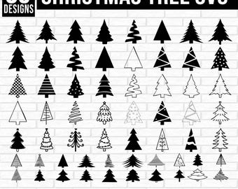 CHRISTMAS TREE SVG Bundle, Christmas Tree Outline, Christmas Ornaments Svg, Tree Christmas Svg, Christmas ClipArt, Pine Tree ClipArt