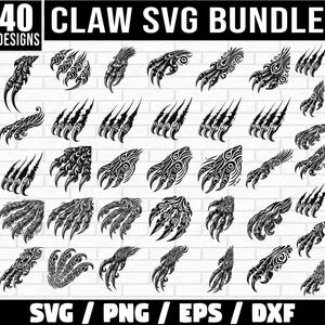 Claw SVG Bundle, Claw PNG Bundle, Dino Claw, Marks svg, Scratch svg, Claw Marks SVG Claw Clipart, Claw Png