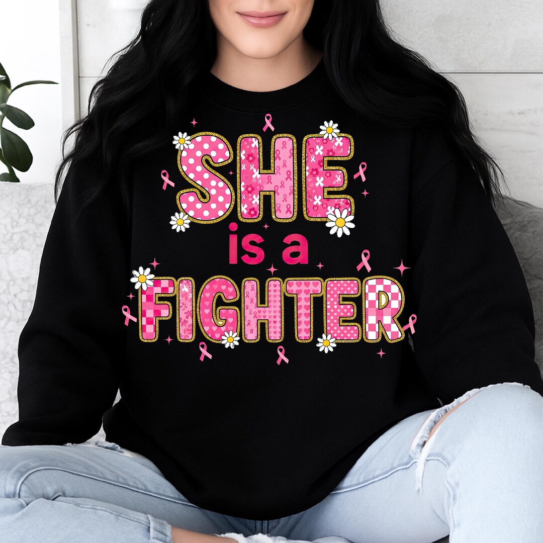 She is a Fighter PNG, Breast Cancer Awareness Month Design, October We ...