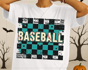 Retro Checkered Baseball  png, Checker Baseball Png, Baseball Mom Png, Baseball Png Sublimation, Baseball Shirt Design
