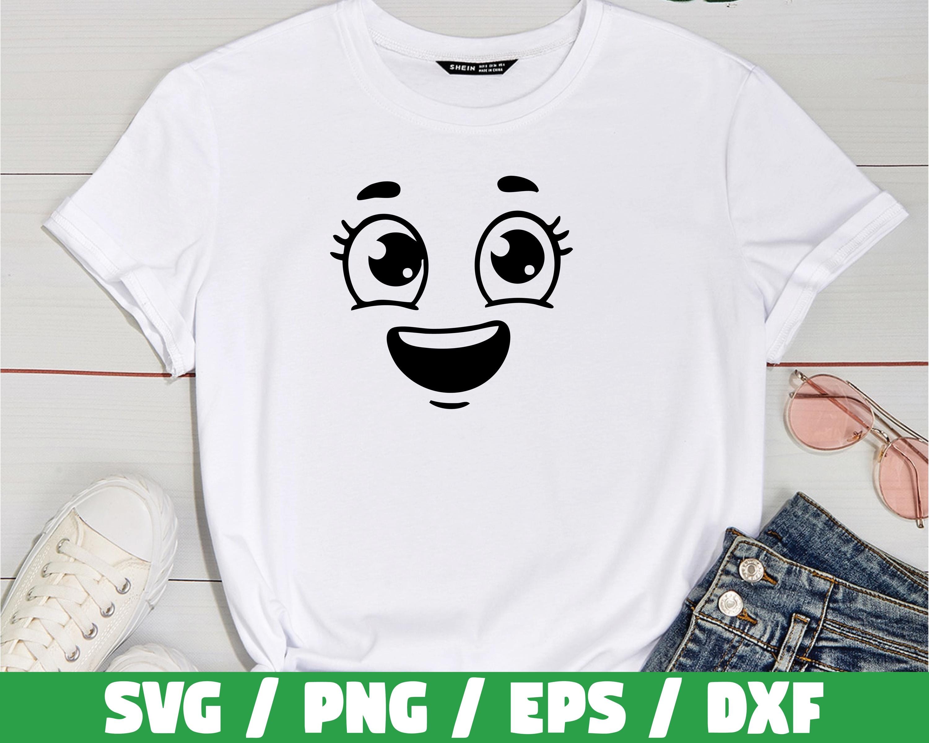 Cartoon Faces Svg, Cartoon Emotion Faces SVG Bundle, Cartoon Face ...