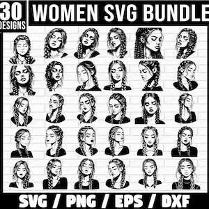 Retro Women SVG Bundle, Woman Silhouette Svg Bundle, Woman Svg, Female Svg, Retro Housewife Svg, Sassy Mom Cut File, Retro Clipart Bundle