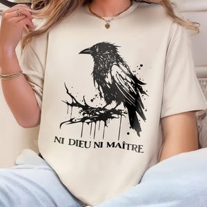 Anti-Authoritarian Shirt, Ni Dieu Ni Maître, Anti Trump Shirt, Leftist Protest Shirt, No Gods No Masters Shirt, Anti-Capitalist Leftist Gift