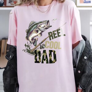 Retro Reel Cooles Papa T-Shirt, Ich wünschte, ich war Fischen Shirt, Angeln Papa Shirt, Bass Fischen Shirt, lustiges Vatertagsgeschenk, Papa Geburtstagsgeschenk