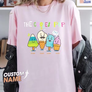 Personalized The Coolest Pop Shirt with Kids’ Names, Funny Father’s Day T-Shirt, Gift for Dad from Kids, Custom Men’s Tee, Husband Dad Shirt