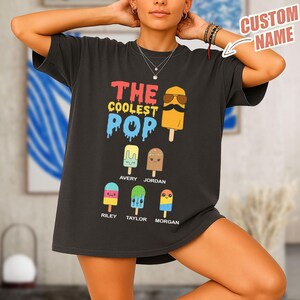 Personalized The Coolest Pop Shirt, Fathers Day Shirt, Personalized Shirt With Kids Names, Husband Gift, Men&#39;s Funny Shirt, Funny Dad Shirt