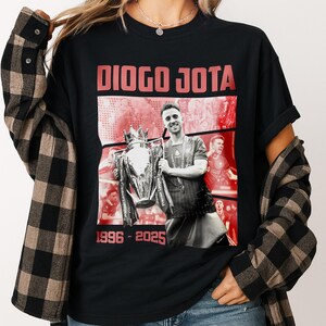 Diogo Jota Tribute Tee: Liverpool Legend Retro Football Fan Gift