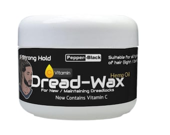 Kit di cera per dreadlock Pepper-Blacks / Tenuta forte / 100 ml
