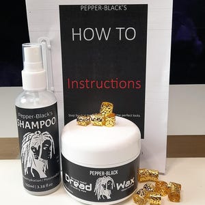 Dreadlocks Survival Kit - Dreadlock Dread Wax & Shampoo + Free Dread Beads x 12