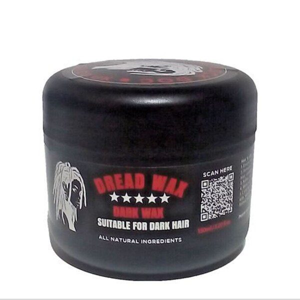 Premium Organic Max Strength Hold Dread Lock Wax Dreadlocks Hair Styling Pomade Dark Brunette Hair - 100ml