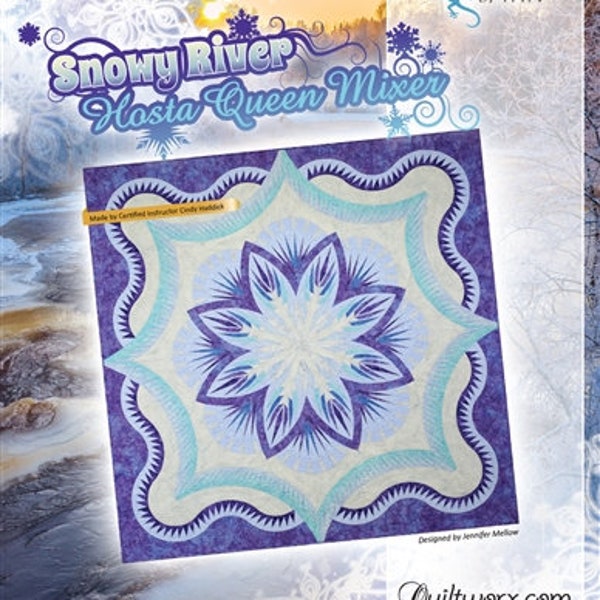 Quiltworx Snowy River Hosta Pattern (Judy Niemeyer)  Pattern for Foundation Paper Piecing