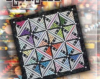 Quiltworx Crossroads QUILT KIT (Judy Niemeyer)  Pattern and Fabric for Foundation Paper Piecing