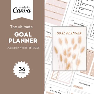 Goal Planner | Digital Planner | Goodnotes planner | goal setting | Vision board | instant download