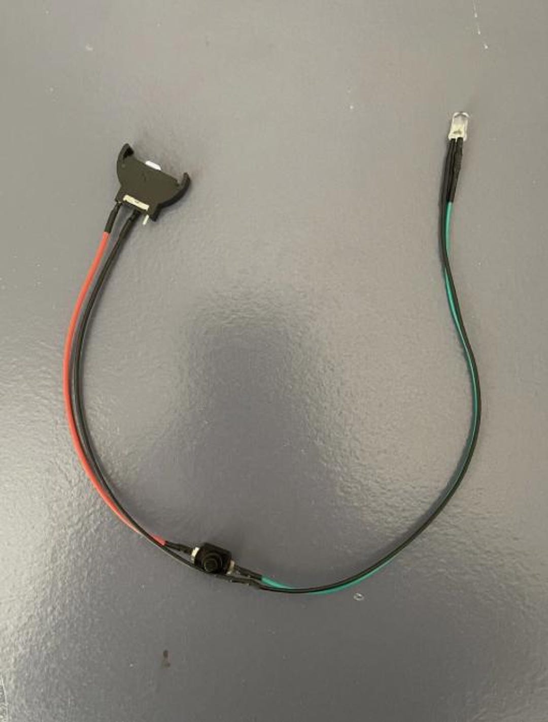 Prewired Single LED Light Assembly With On/off Switch & 3 Volt Battery ...