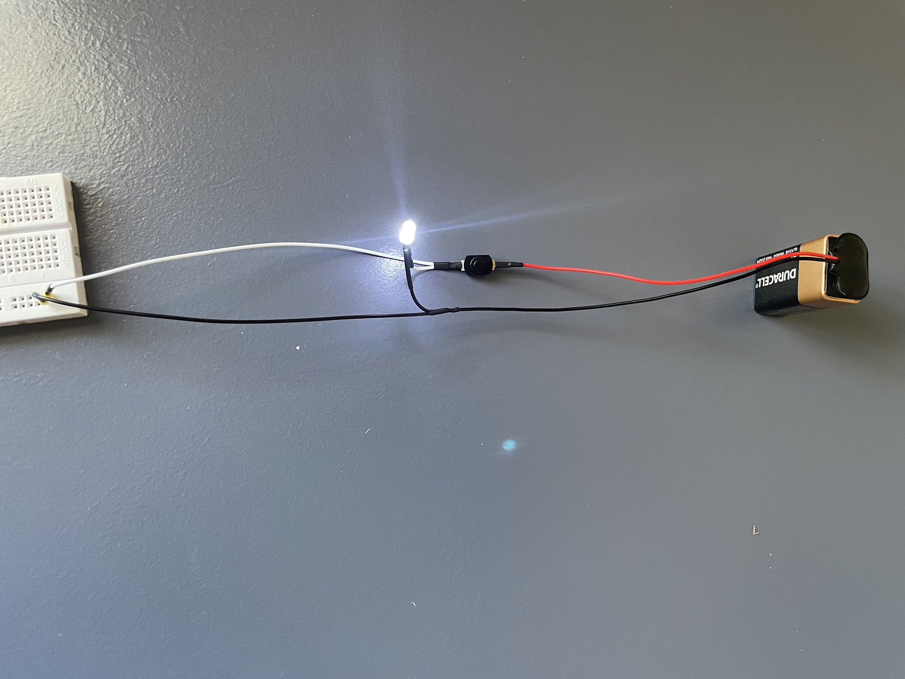 9 Volt Battery Snap Connector With On/off Push-button Switch & LED - Etsy