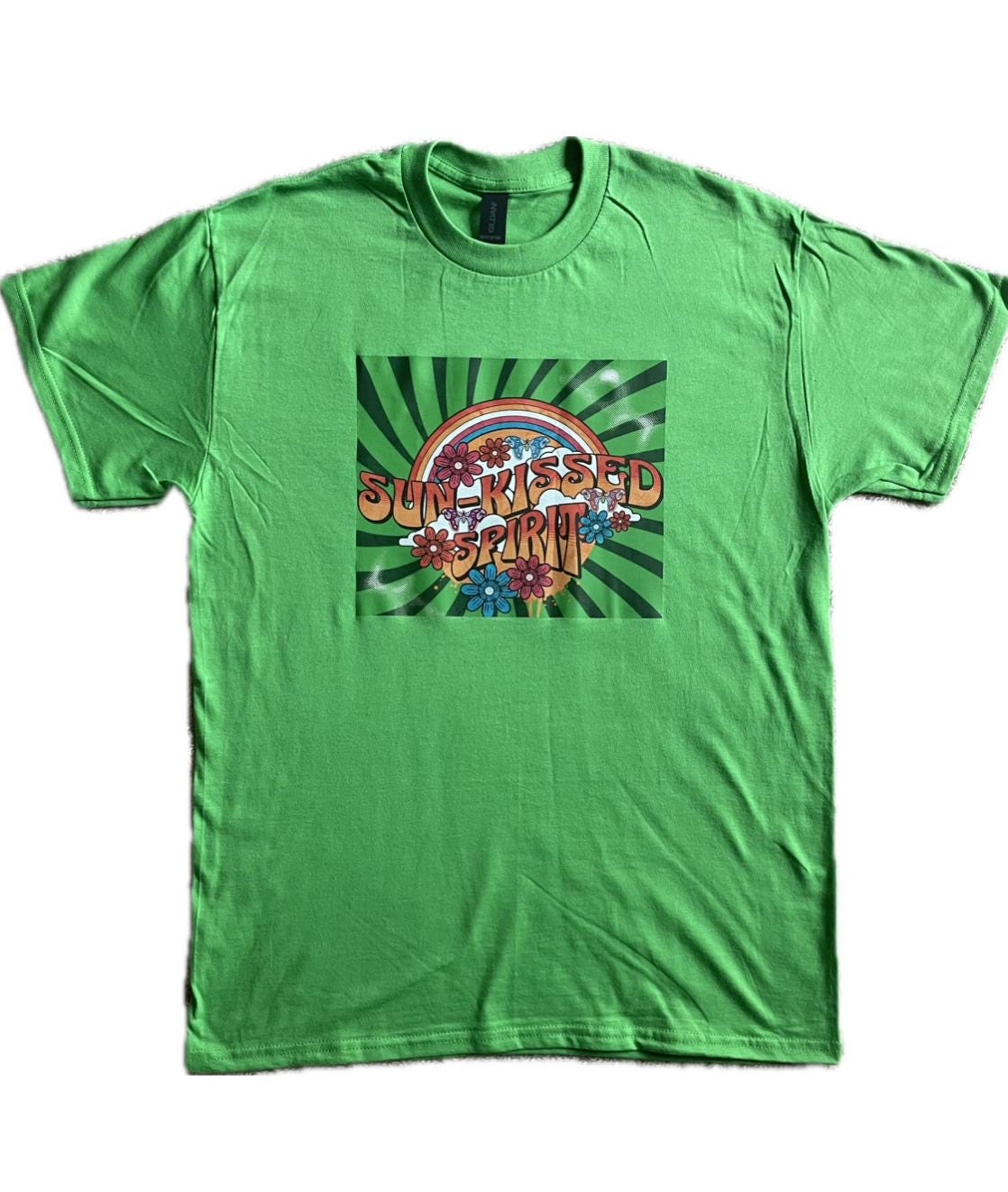 Sun-kissed Spirit Heavy Cotton T-shirt - Green - Etsy
