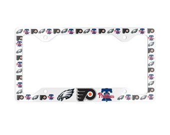 Cornice portatarga in metallo con logo sportivo di Philadelphia