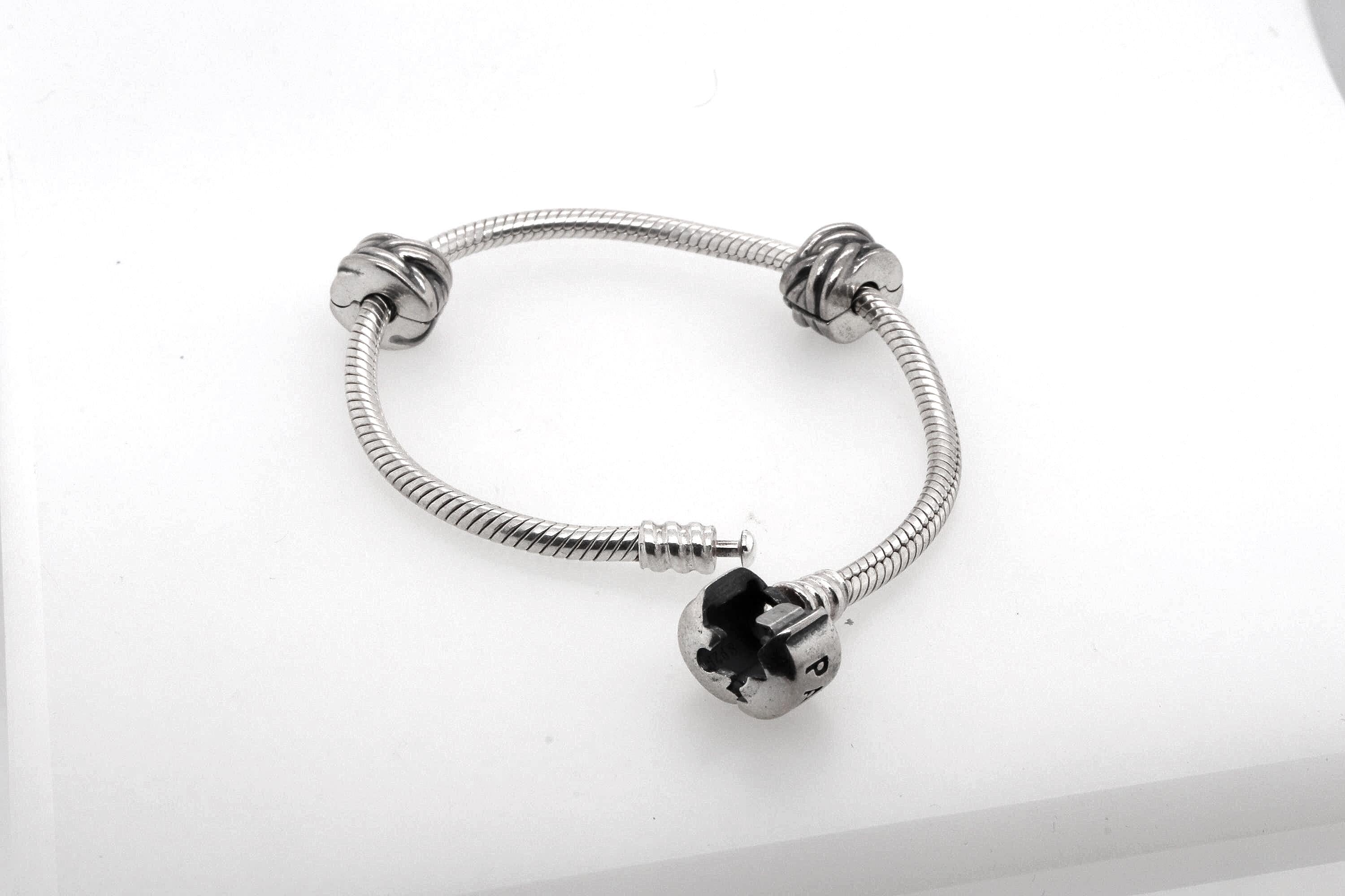 PANDORA ブレスレット ストッパー付き 正規品 PANDORA ブレスレット（ストッパー付き）シルバー - Etsy 日本