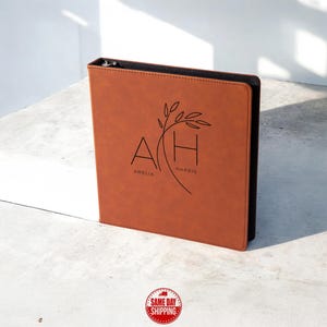 Personalized Binder, Custom Binder, Leather Binder, Document Management Binder, 3 Ring Binder, Custom Binder Cover, Document Organizer