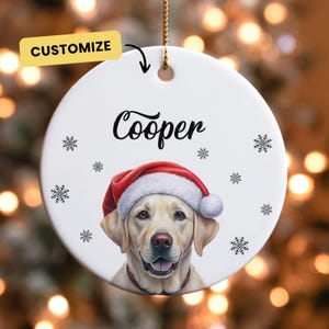 Personalized Christmas Gift Photo Pet Ornament, Christmas Ornament, Gift for Pet Lovers Custom Gift, Dog Ornament, Pet Picture, Pet Portrait
