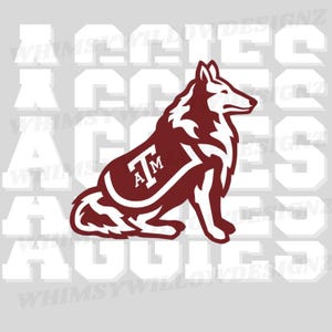 Texas A&M Aggies Mascot PNG: Game Day Design (Digital File)