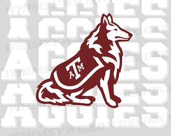 Texas A & M Aggies Maskottchen PNG: Spieltag Design (Digitale Datei)
