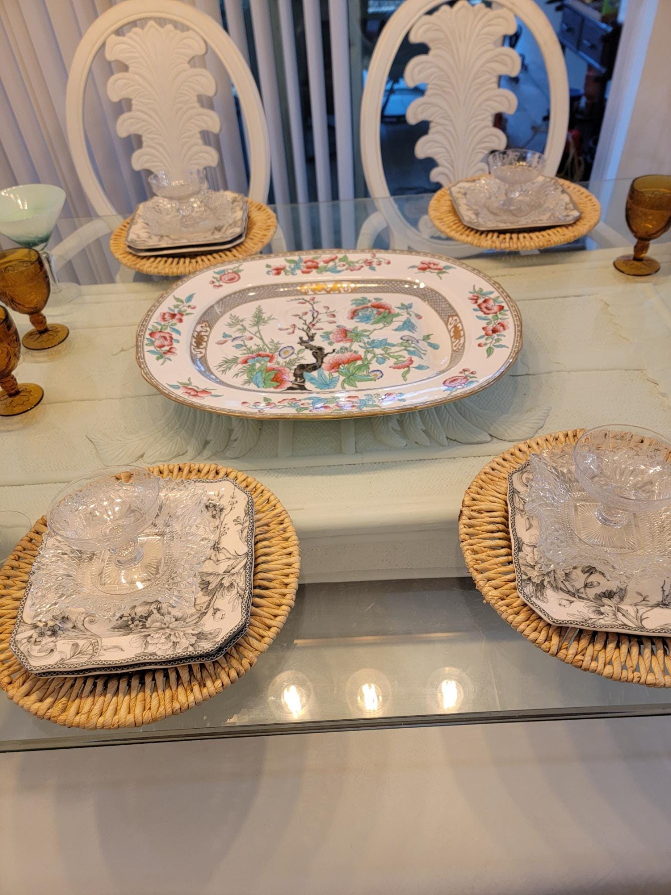 Antique Minton Platters - Etsy