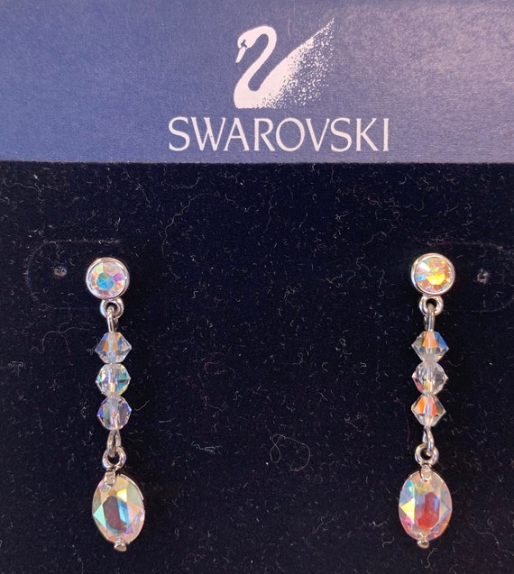 Swarovski dangle crystal earrings