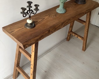 Rustieke op maat teruggewonnen houten consoletafel/houten/ingangstafel/boerderij/keuken/koffietafel