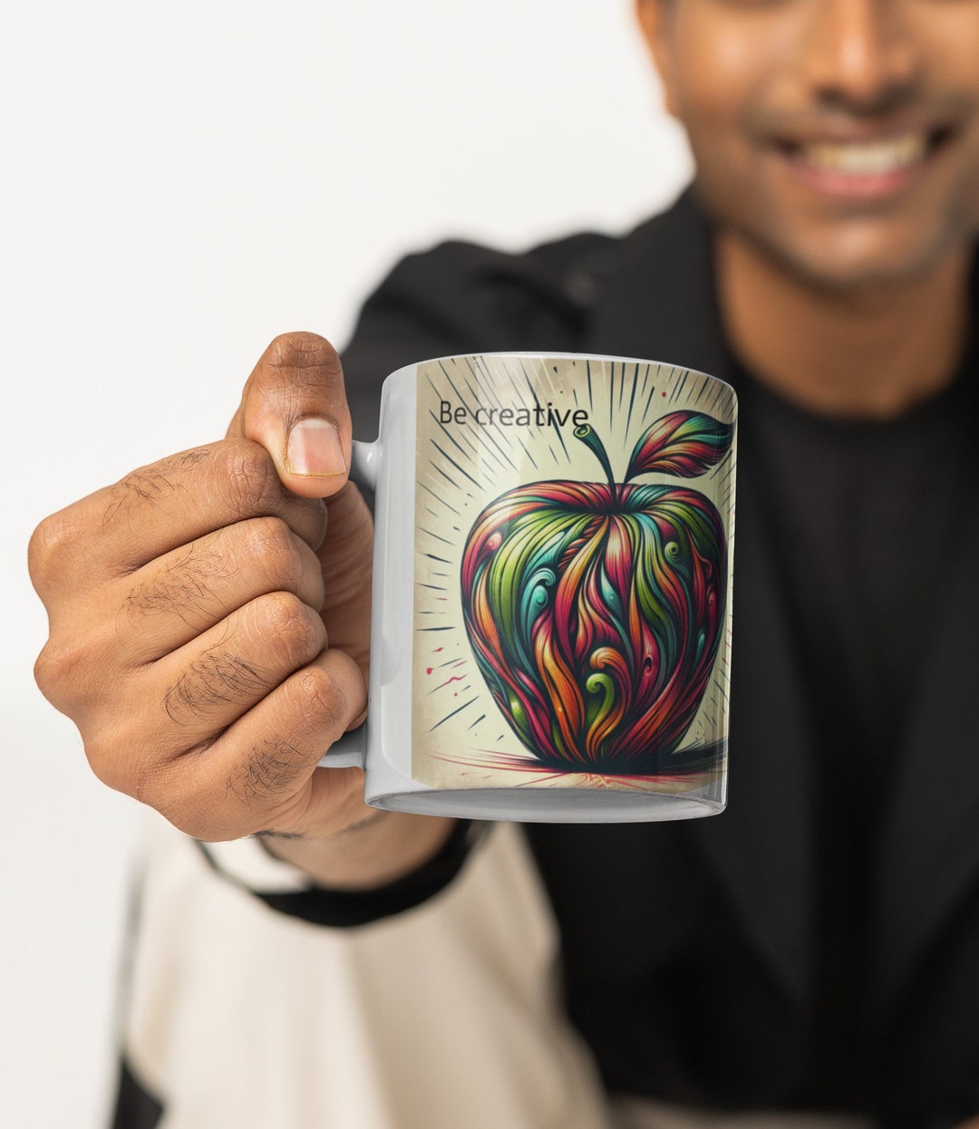 3d Design Apple Gift Mug, Gift for Her, Designer Coffee Mug, Apple ...